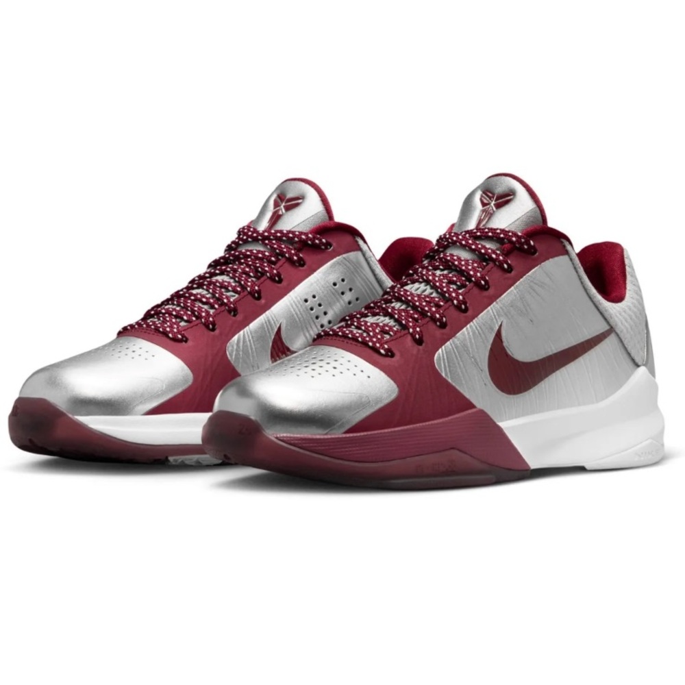 🍷🩶 Nike Kobe 5 Protro Lower Merion Aces Silver 🩶🍷